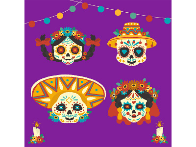 Día de muertos illustration 5