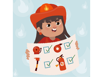 Fire fighter girl