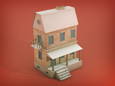 Cabin (WIP) 3d 4d c4d design