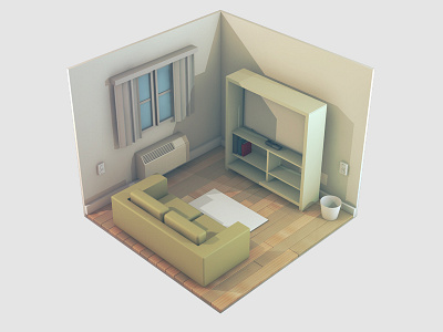 Hotel Room (WIP) 3d 4d c4d design