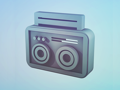 The Boom Box 3d 4d c4d design