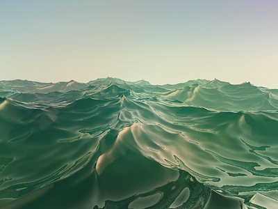 Ocean Sunrise 3d 4d c4d design modeling