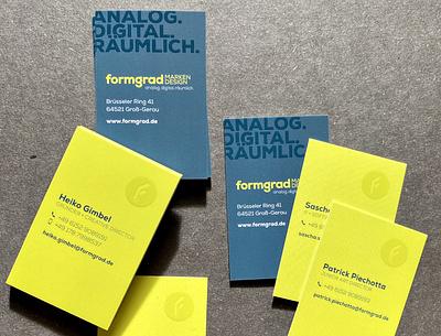 Business cards – formgrad branding businesscard corporate design design