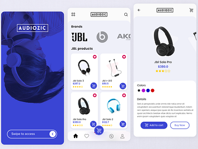 Headphones Store App UI app design app designer app ui design ui ui ux ui design uidesign uiux ux