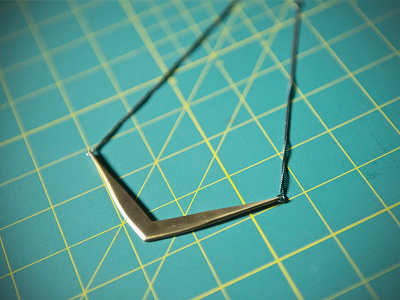 Necklace bronze classy geometric gold jewellery jewellerydesign magpiejewellery necklace ottawa supportlocal triangle triangular