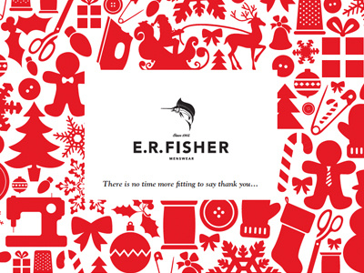 E.R. Fisher Menswear 2011 Christmas Card
