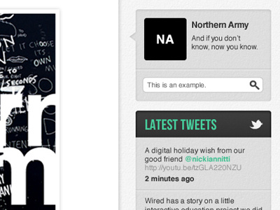 Northern Army Products about blog northern army search search bar sidebar tool tip tumblr tweet twitter web