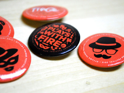 Ottawa Fringe Festival Pins 2012 black buttons fedora festival fringe icons illustration moustache ottawa ottawa fringe festival pink pins plays print theatre vector wayfarer