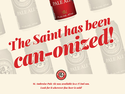 St. Ambroise Ad for Taps Beer Magazine ad advertisement alcohol ale amber beer beer can brasserie brewery can flagship beer french full-flavoured hop hoppy local magazine mcauslan pale ale st. ambroise taps vintage