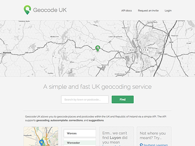 GeocodeUK homepage