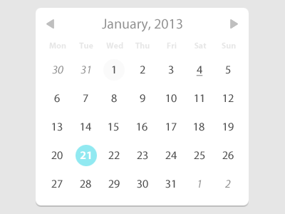 Date Picker calendar date picker