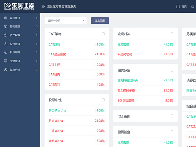 证券后台 ui 应用 金融