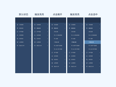 Dashboard Menu dashboard ui 金融