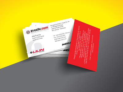 Business Card cctv21 branding business card design logo print vector