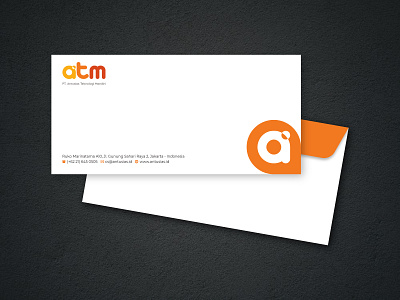 Envelope ATM branding business design envelope logo print vector