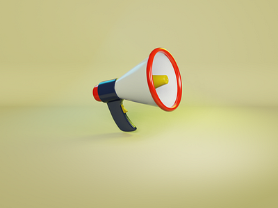 3D Icon Megaphone