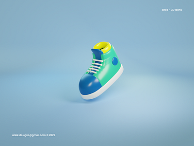 3D Icon Shoe 3d blender graphic design icon shoe