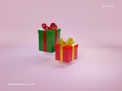 3D Icon Gift Box 3d box design gift graphic design icon illustration