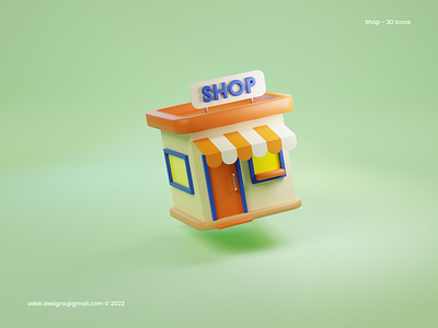 3D Icon Shop 3d blender design graphic design icon illustration render sculpting ui ux