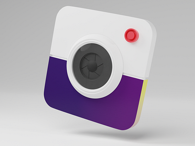 Instagram 3d graphic design