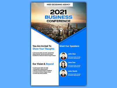Business Conference 2021 - Poster Design Concept graphic graphic design poster poster art poster design