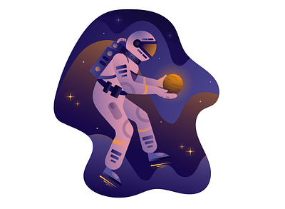 Space planet space spaceman vector