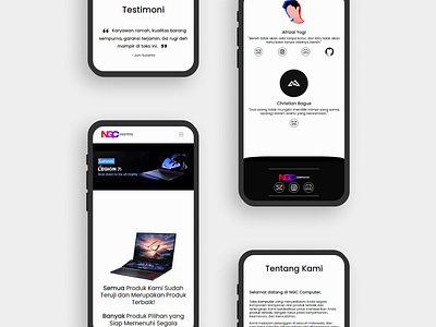 Home UI Mobile Website Design - NGC Computer