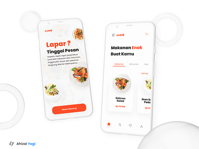 LUWE Food Delivery App UI Design