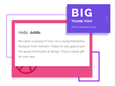 Hello Dribbble - The First shot debut debut shot first shot hello dribbble invitation new thanks ui vietnam