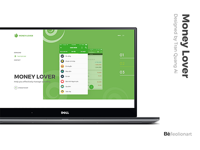 Money Lover landingpage redesign application design landing page money lover ui ux
