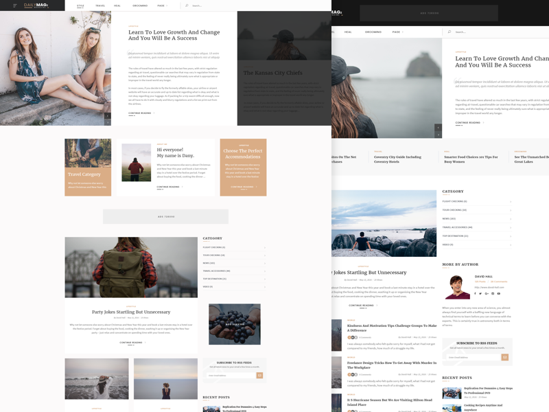 Minimalist Blogs by Leo Lion on Dribbble