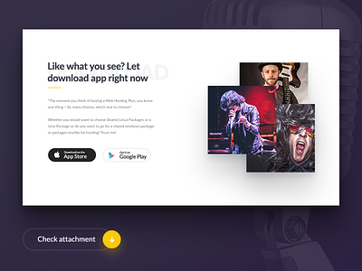 Music App Landingpage