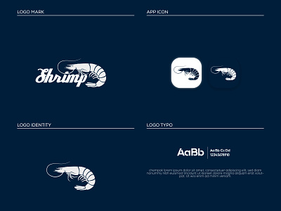 SHRIMP LOGO animal brand design branding canada combination concept designs detailed dubai florida freelance freelance design logo minimal portfolio shrimp shrimplogo texas