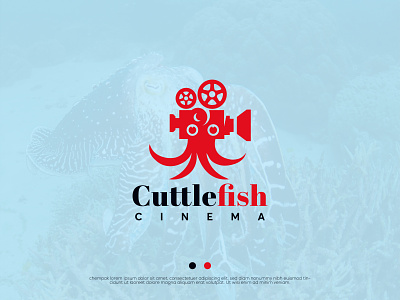 CUTTLE FISH 3d abstract logo branding concept creative logo cuttlefish graphic design illustration logo logo maker logodesign minimallogo modern logo movie movielogo