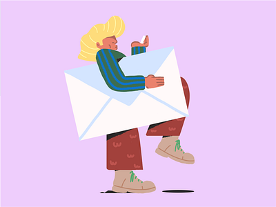 Send an Email Illustration app design illustration ui vector