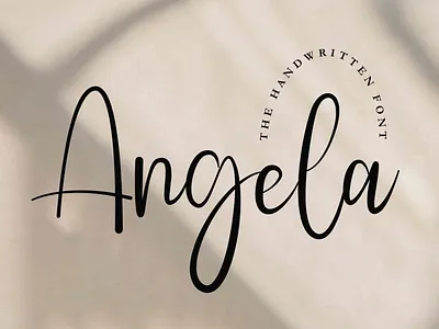 Angel - Handwritten font branding calligraphy design design logo font graphic design lettering logo logo design logotype script font typeface typography