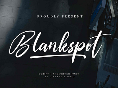 Blankspot - Script Handwritten branding calligraphy design design logo font freefont graphic design lettering logo logotype typography