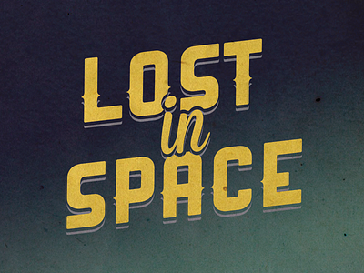 Lost in space b movie space title typography