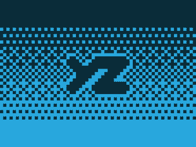 Pixel art dither logo pixel art two color