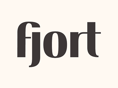 Fjort: a practice in type design