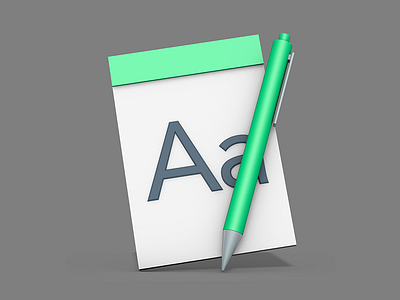 3d app icon render 3d app icon paper pen