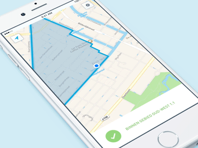 Parkeergebied app interface animation area car car tracking gif gps ios iphone navigation parking parking meter tracking