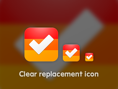 Clear replacement icon clear icon ios replacement tasks tick