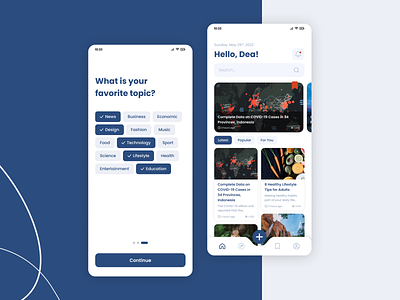 News Feed Application - Design Exploration