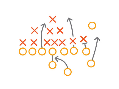 Data...Orange...42...HUT! data football illustration orange visualization