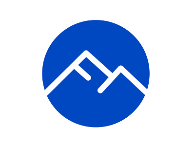 Fairmont blue cerulean fc line logo mark