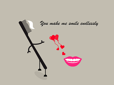 Love design heart illustration love mouth sketch smile