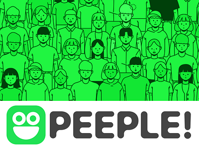 PEEPLE! Logo Concept branding design illustration logo vector