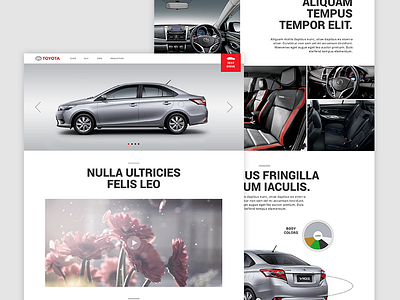 Toyota Website aesthetic clean concept crisp design interaction malaysia toyota ui ux web