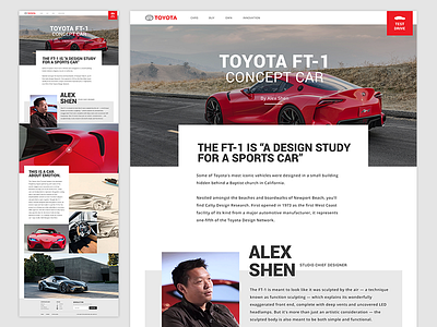 Toyota Innovation aesthetic clean concept crisp design grids interaction malaysia toyota ui ux web